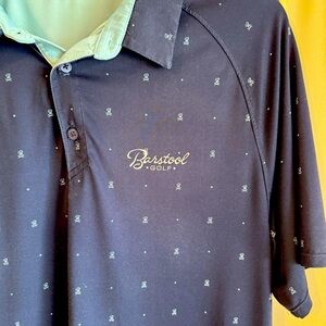 Barstool Sports UNRL Navy Golf Polo